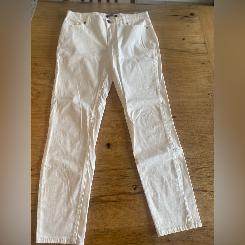 Buffalo David Bitton White Midrise Skinny Ankle Jeans Women’s 6‎ Preloved